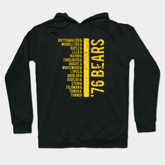 '76 Bears Lineup Hoodie by PopCultureShirts